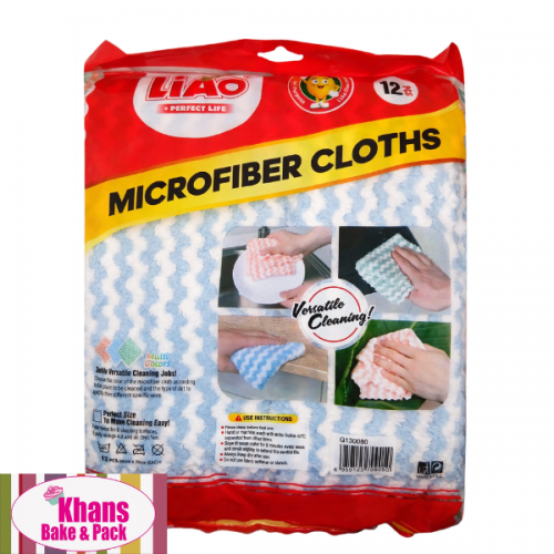 MICROFIBER CLOTHS 25*26CM 12'S MICROFIBER CLOTHS 25*26CM 12'S